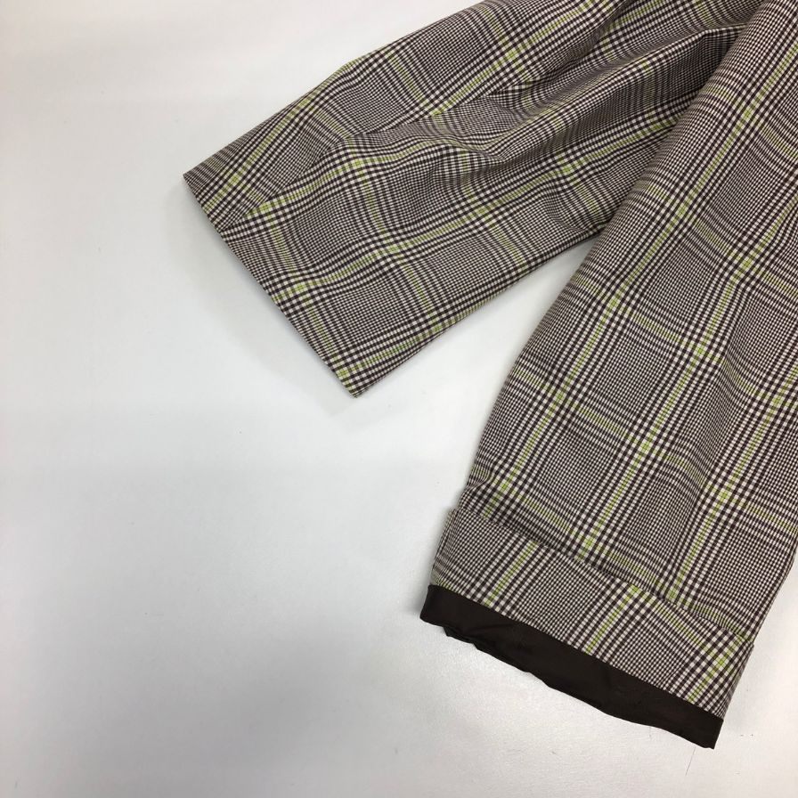 美品◆マッキントッシュ コットンコート スコットランド製 チェック柄 八木通商 メンズ サイズ38 ブラウン系 MACKINTOSH 【AFF19】
