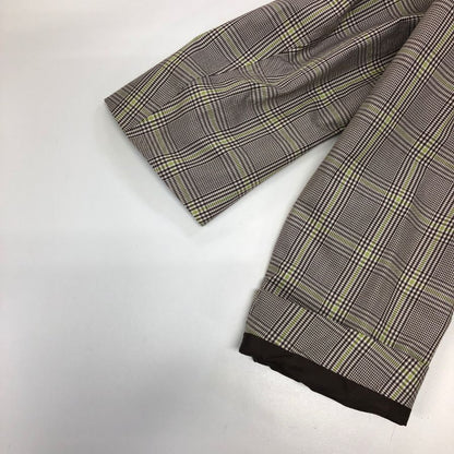 美品◆マッキントッシュ コットンコート スコットランド製 チェック柄 八木通商 メンズ サイズ38 ブラウン系 MACKINTOSH 【AFF19】