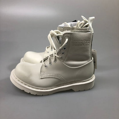 MM6×ドクターマーチン 1460 8ホールブーツ ホワイト サイズ24㎝ Maison Margiela Dr.martens 約24.0cm【AFD15】
