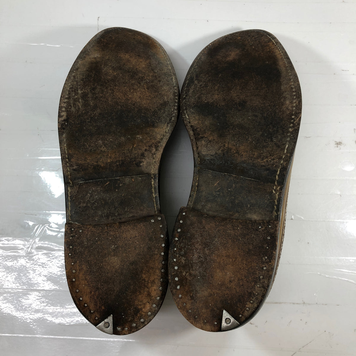 フローシャイム レザーシューズ ロングウィング グレインレザー ゴールデンハーベスト ライトブラウン メンズ サイズUS10.5 FLORSHEIM 約28.5cm【AFC32】