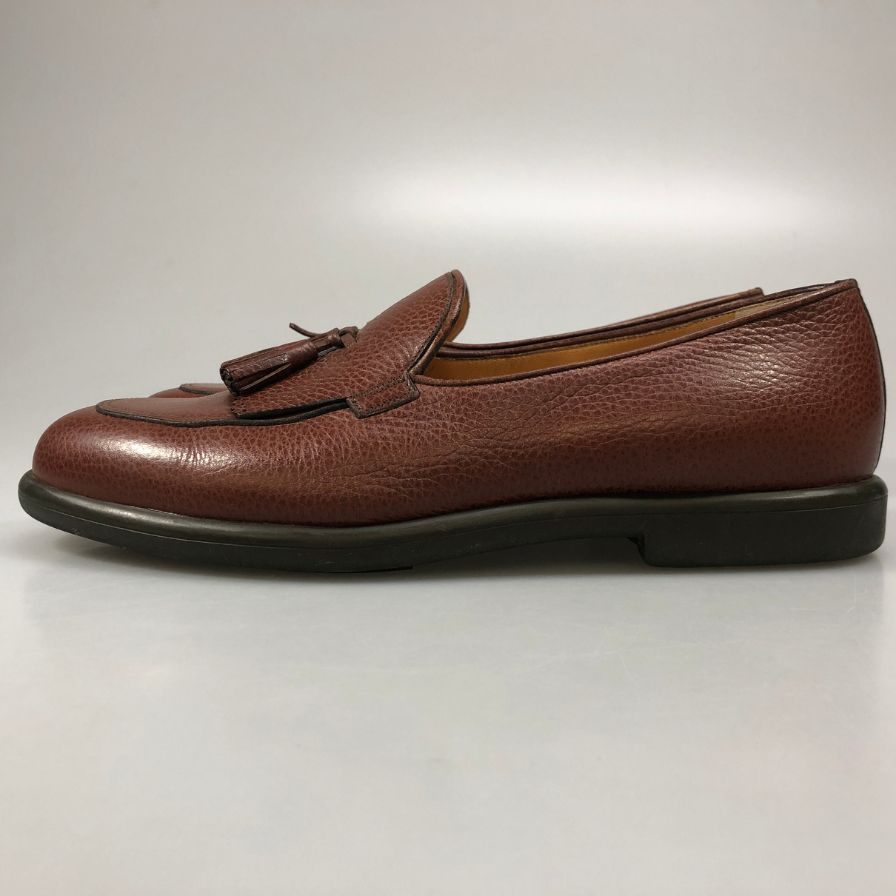 タニノクリスチー 109320 タッセルローファー カーフ ブラウン UK7 TANINO CRISCI ローファー 約25.5cm【LA】【中古】