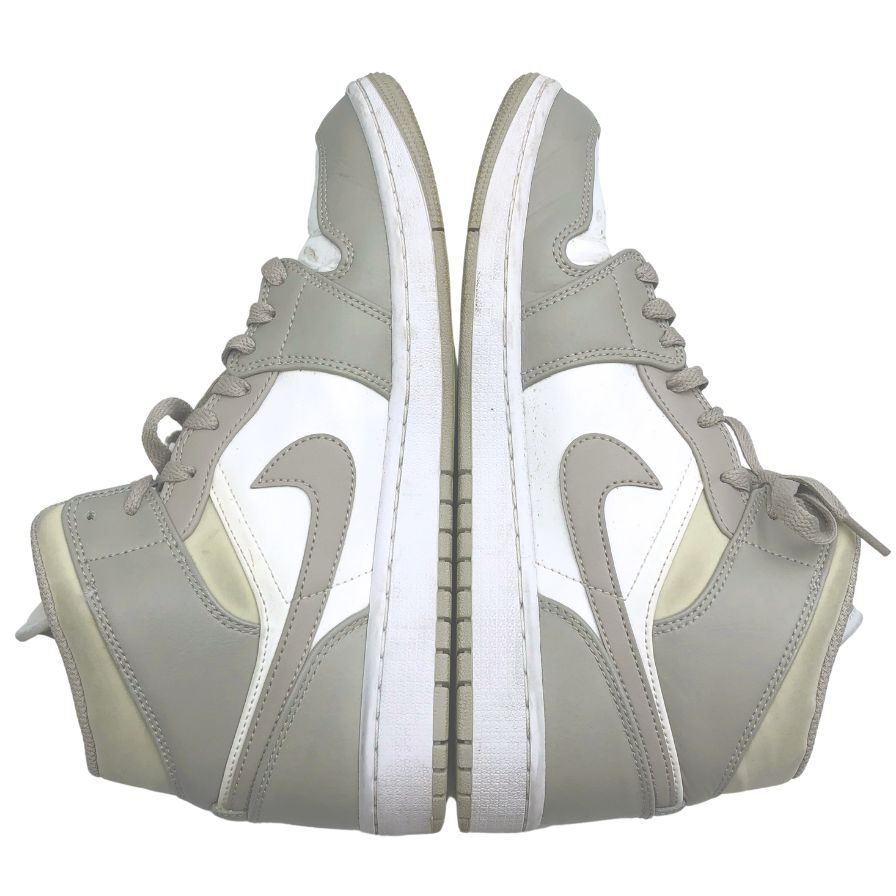 ナイキ ハイカット スニーカー エアジョーダン 1  AIR JORDAN 1 Mid Linen 554724-082 メンズ グレー サイズ 27.5cm NIKE 約27.5cm【AFC5】