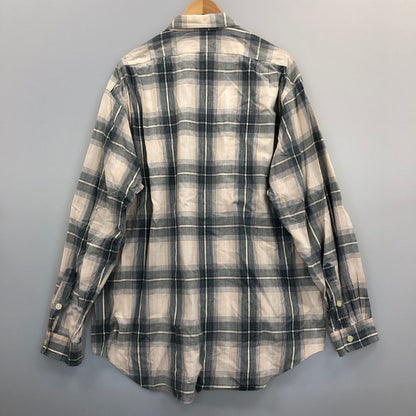 美品◆ポロラルフローレン 2フラップポケットシャツ 90年代 オールド チェック メンズ サイズXL Polo Ralph Lauren 【AFB39】