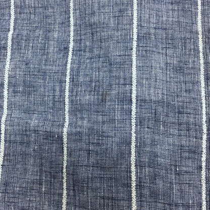 美品◆ラルディーニ 長袖シャツ ストライプ リネン コットン混 サイズ41 メンズ LARDINI 【AFB17】