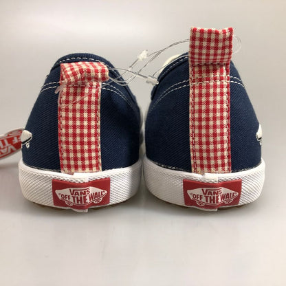 ヴァンズ スリッポン スニーカー スケート刺繍 メンズ サイズ28.5 ネイビー VANS 約28.5cm【PTM】