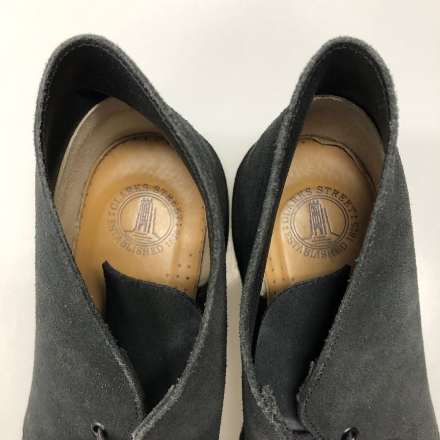 クラークス チャッカブーツ デザート クレープソール ブラック メンズ サイズUK7.5 CLARKS DESERT BOOTS 約26.0cm【AFD7】