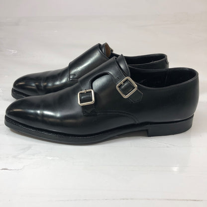 クロケット＆ジョーンズ SEYMOUR ダブルモンク カーフ ブラック サイズUK6.5D Crockett & Jones 約25.0cm【AFC47】