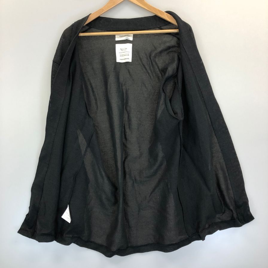 極美品◆マーカウェア ノーカラージャケット トップス メンズ サイズ2 ブラック MARKAWARE 【AFB51】