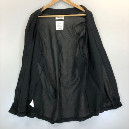 極美品◆マーカウェア ノーカラージャケット トップス メンズ サイズ2 ブラック MARKAWARE 【AFB51】