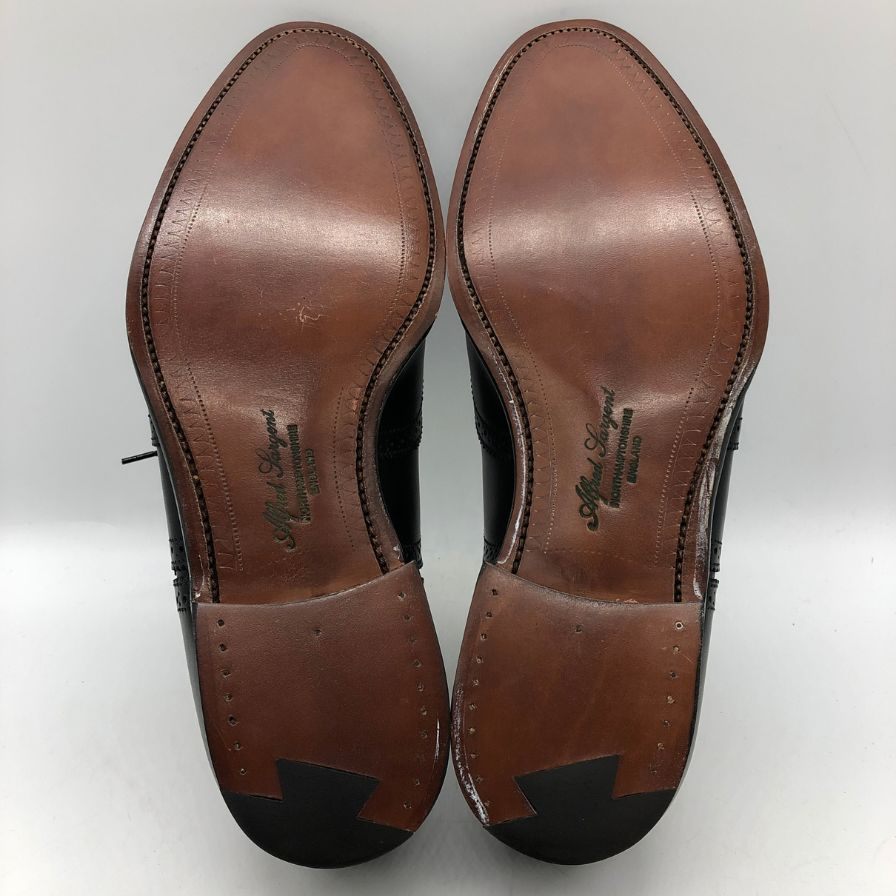 アルフレッド サージェント レザーシューズ ウィングチップ ブラック メンズ サイズ7 Alfred Sargent 約25.5cm【AFD8】