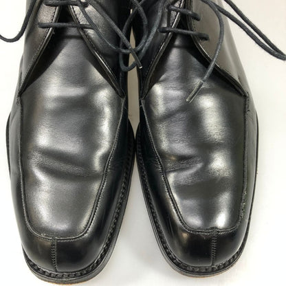 ポールスミス レザーシューズ Uチップ レースアップブーツ イングランド製 メンズ サイズ UK6.5 ブラック PaulSmith 約25.5cm【AFC53】
