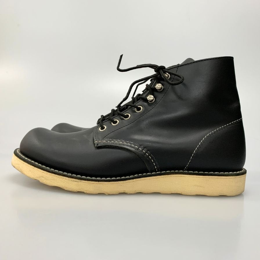 レッドウィング アイリッシュセッター ドックタグ  8165 プレーントゥ  ブラック メンズサイズ UK 8.5 A Red Wing 約27.0cm【AFC43】