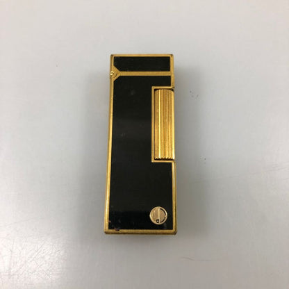 ダンヒル ガスライター ローラー式 ゴールド＆ ブラック  dunhill【AFB55】【中古】
