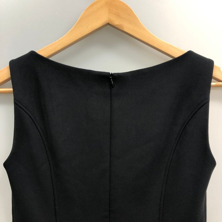 中古◆フォクシ―ニューヨーク ワンピース 18045 ポリエステル ジップ ブラック サイズ38 FOXEY NEWYORK 【AFB10】
