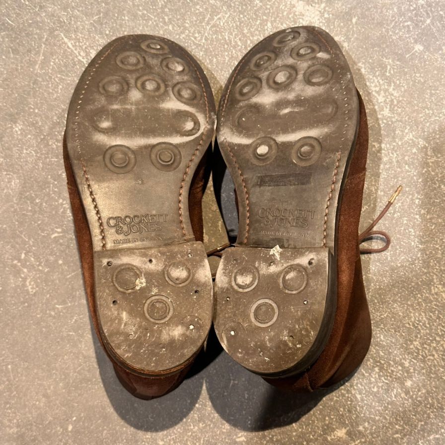 クロケット&ジョーンズ チャッカブーツ チャートシー3 スエード ブラウン サイズUK6.5E CROCKETT&JONES ブーツ 約25.0cm【LA】【中古】