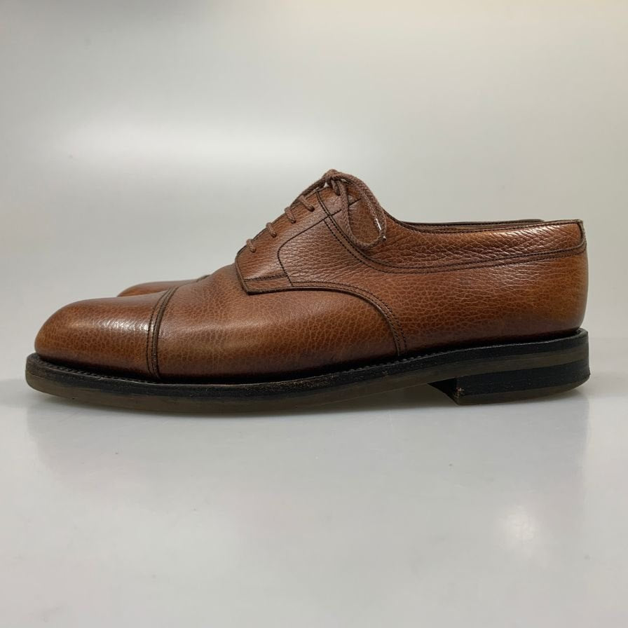 ジェイエムウエストン レザーシューズ 765-22 ストレートチップ 旧ロゴ シボレザー ブラウン メンズ サイズ8.5E J.M.Weston ビジネスシューズ 約27.0cm【LA】【中古】