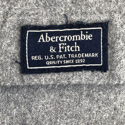 極美品◆アバクロンビー&フィッチ 長袖シャツ コットン グレー メンズ サイズS Abercrombie&Fitch 【AFB5】