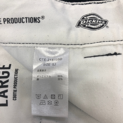 クーティー×ディッキーズ チノパン 1タックトラウザー コットン メンズ ブラック サイズL COOTIE × DICKIES 【AFB12】
