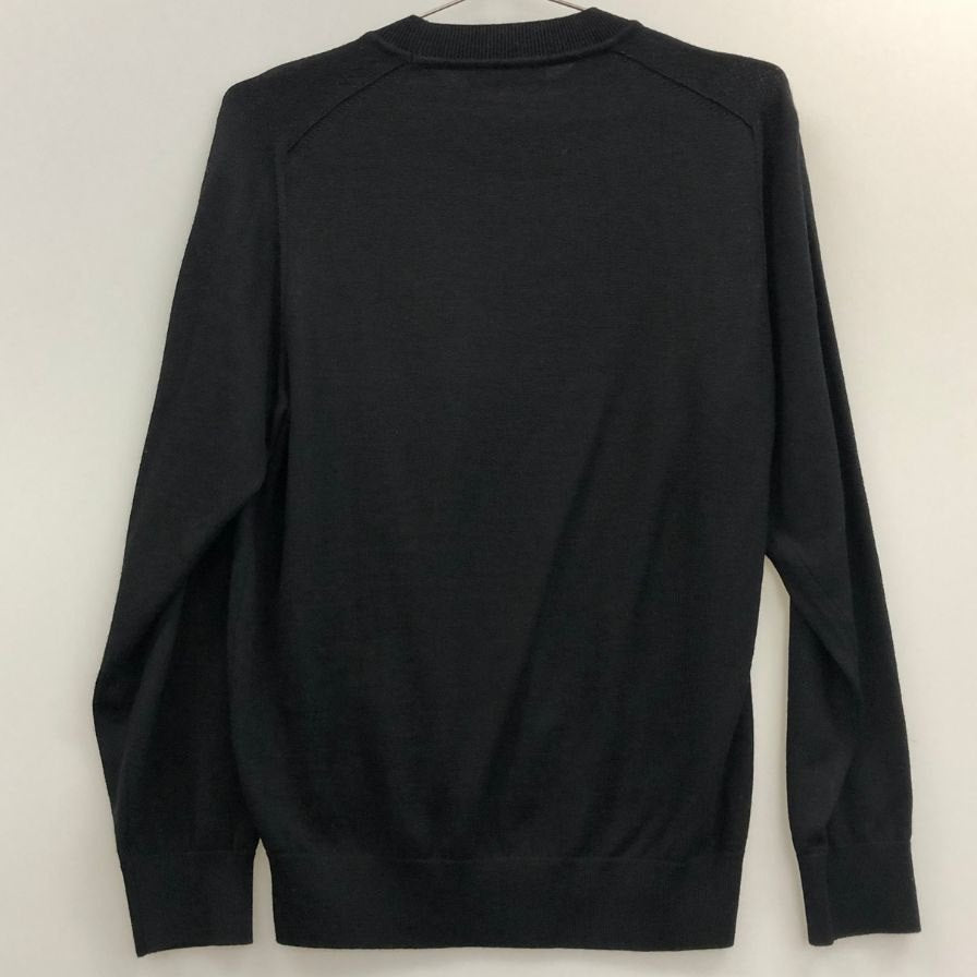 美品◆ウメダ クルーネックニット UM-323-UP012 12G ブラック サイズS UMEDA 【AFB19】