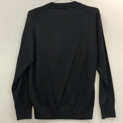 美品◆ウメダ クルーネックニット UM-323-UP012 12G ブラック サイズS UMEDA 【AFB19】