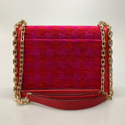 ケイトスペード ハンドバッグ デコ ペブルレザー アンド スエード チェーン ショルダー ピンク Kate spade【AFE2】