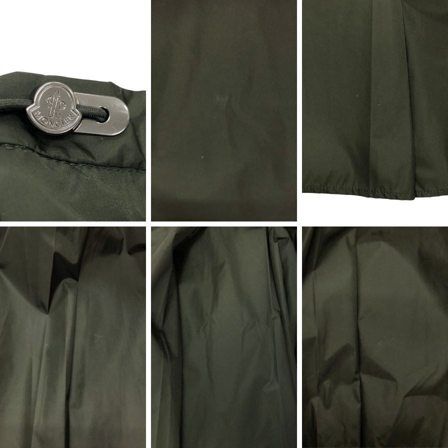 モンクレール 20SS GONNA ナイロンプリーツスカート サイズ38 レディース カーキ F20932071200 MONCLER【AFB38】