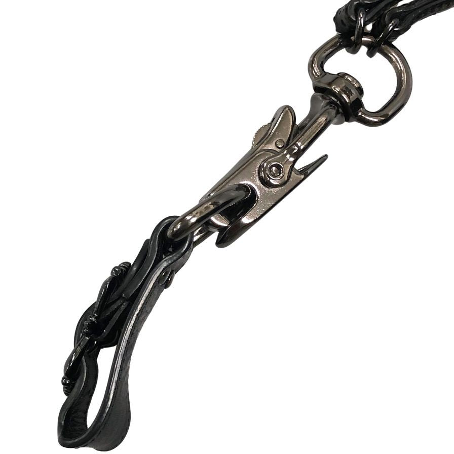 フット ザ コーチャー ウォレットチェーン シルバー金具 ブラック メンズ サイズF FOOT THE COACHER【AFI22】