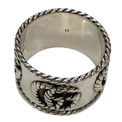 グッチ リング GGロゴ SV925 メンズ サイズ17号 GUCCI【AFI7】