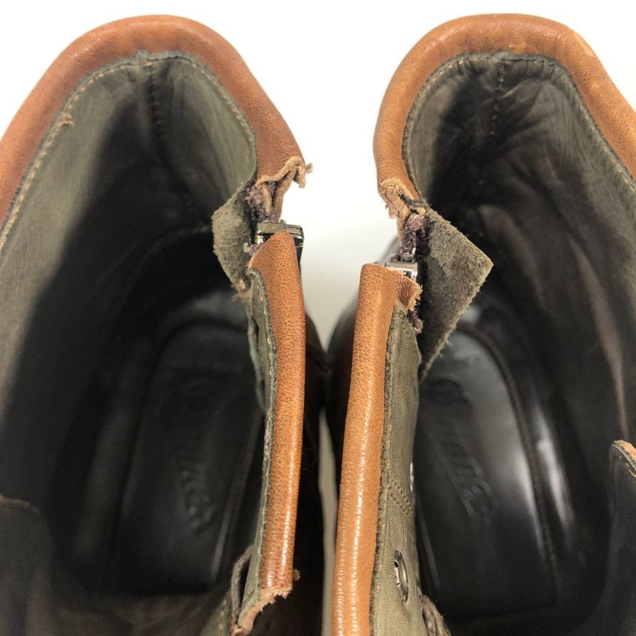 ダナー レースアップブーツ LANCASTER サイドジップ レザー ブラウン メンズ サイズ43 D00003 Danner 約27.5cm【AFC44】