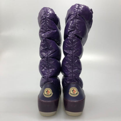 モンクレール ダウンブーツ レディース  サイズ41 パープル  MONCLER 約26.0cm【AFC47】