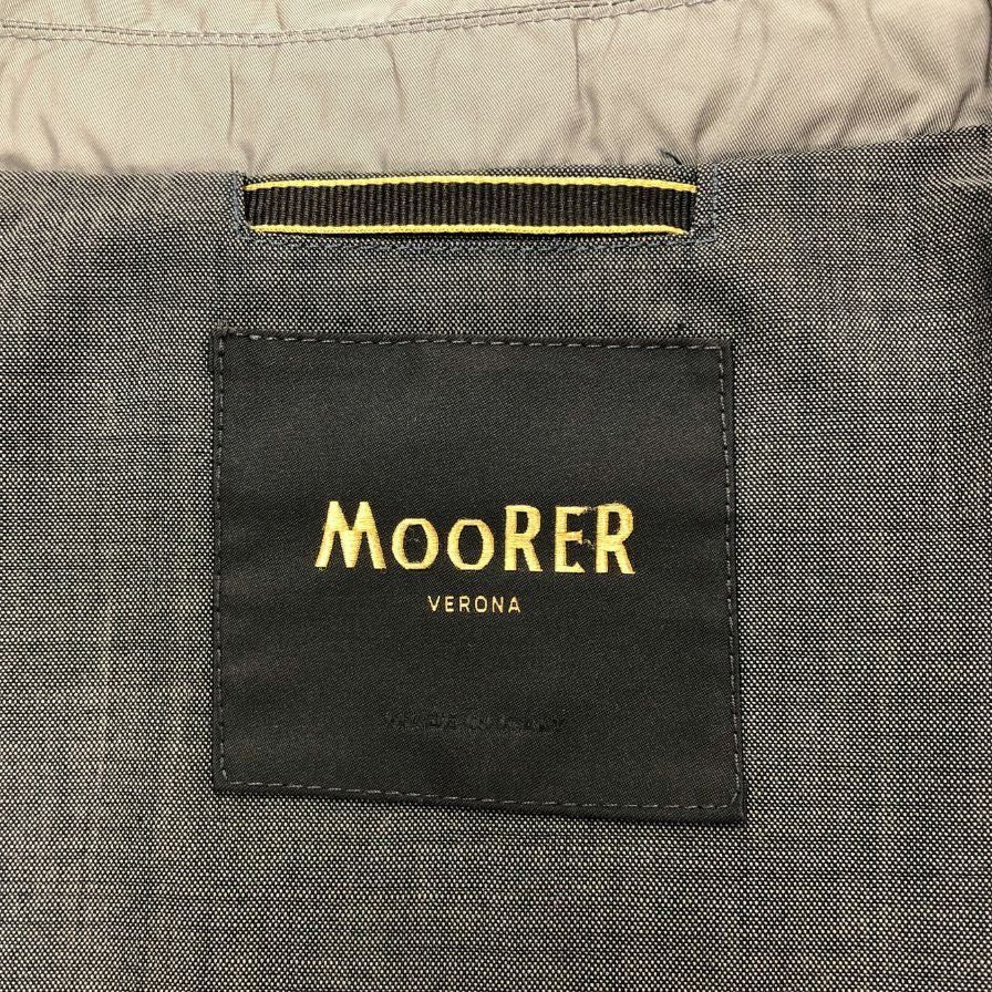極美品◆ムーレー ジャケット LORENZO ポリエステル ジップ ボタン メンズ ベージュ サイズ46 MOORER 【AFB37】