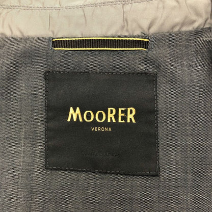 極美品◆ムーレー ジャケット LORENZO ポリエステル ジップ ボタン メンズ ベージュ サイズ46 MOORER 【AFB37】