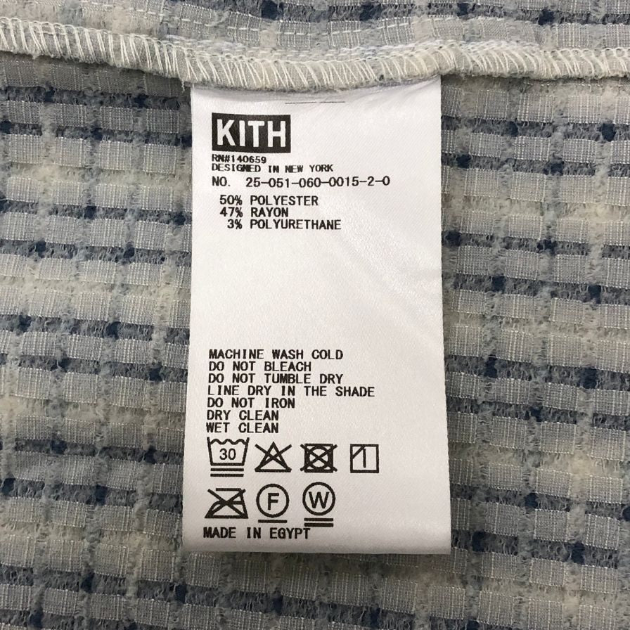 美品◆キス オープンカラー 半袖シャツ メンズ サイズM ホワイト系 KITH 【AFB34】