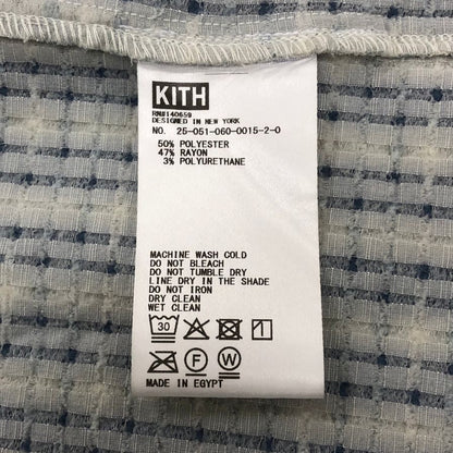 美品◆キス オープンカラー 半袖シャツ メンズ サイズM ホワイト系 KITH 【AFB34】