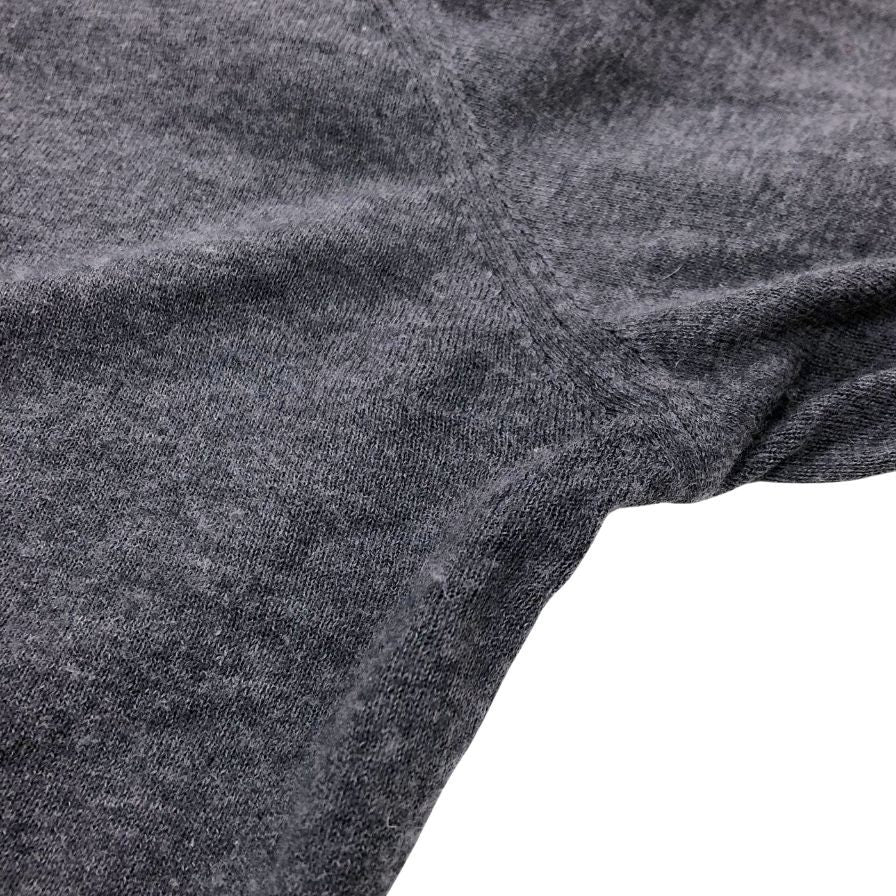 美品◆ジョンスメドレー セーター Vネック ニット コットン カシミア 薄手 グレー メンズ サイズM JOHN SMEDLEY 【AFB9】
