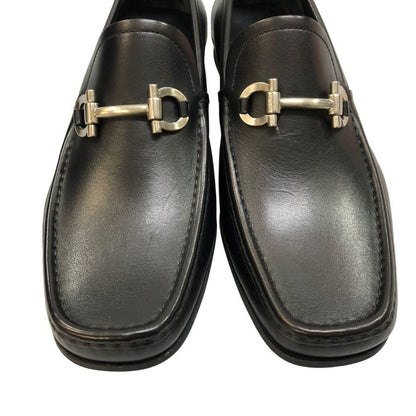 フェラガモ ローファー 14503 ビット ドライビング カーフ ブラック サイズUK7.5 Salvatore Ferragamo 約26.0cm【AFC44-2】