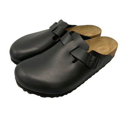 新品同様◆ビルケンシュトック ボストン サンダル レザー メンズ サイズ26.0 ブラック系 BIRKENSTOCK Boston BS【AFD2】