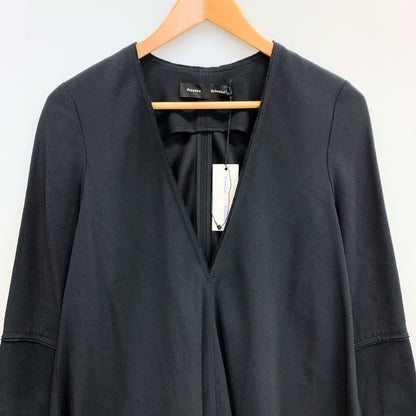 新品同様◆プロエンザスクーラー 長袖ワンピース ブラックサイズ0 レディース Proenza Schouler 【AFB13】