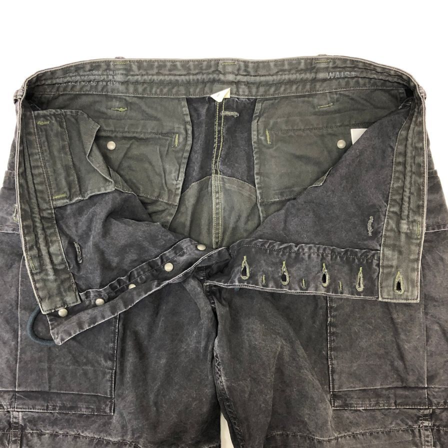 ダブルアールエル カーゴショーツ 13スターボタン ウォッシュド加工 ブラック メンズ サイズ34 RRL RALPH LAUREN【】