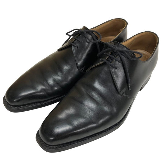 クロケット&ジョーンズ レザーシューズ ハイバリー プレーントゥ 3ホール 外羽根 ブラック メンズ サイズ7E Crockett & Jones HIGHBURY ビジネスシューズ 約25.5cm【LA】【中古】