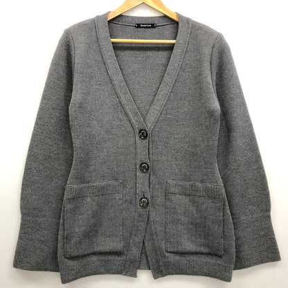 美品◆デイジーリン ニットカーディガン レディース グレー サイズ38 DAISY LIN 【AFA18】