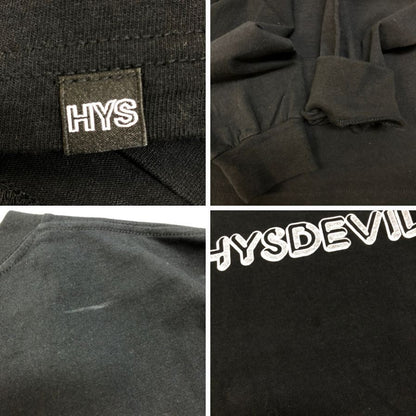 極美品◆ヒステリックグラマー 長袖Tシャツ HYSDEVIL ブラック メンズ サイズM HYSTERIC GLAMOUR 【AFB34】