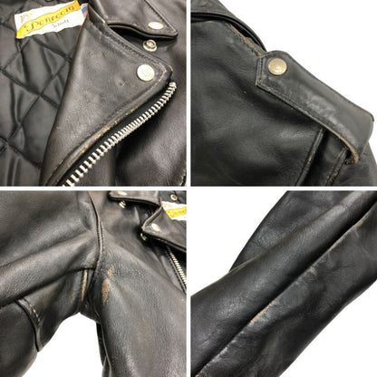 中古◆ショット レザージャケット ライダースジャケット USA製 レザー メンズ ブラック サイズ36 Schott 【AFG1】