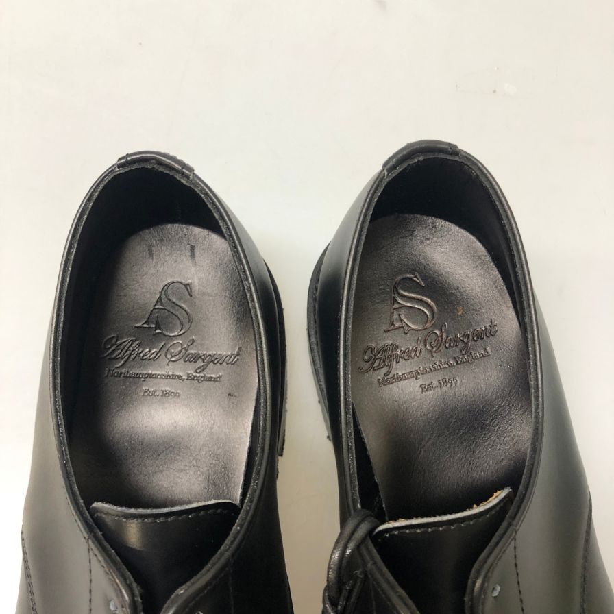 アルフレッド サージェン Uチップ レザーシューズ ブラック サイズ6.5 メンズ Alfred Sargent 約25.5cm【AFD15】