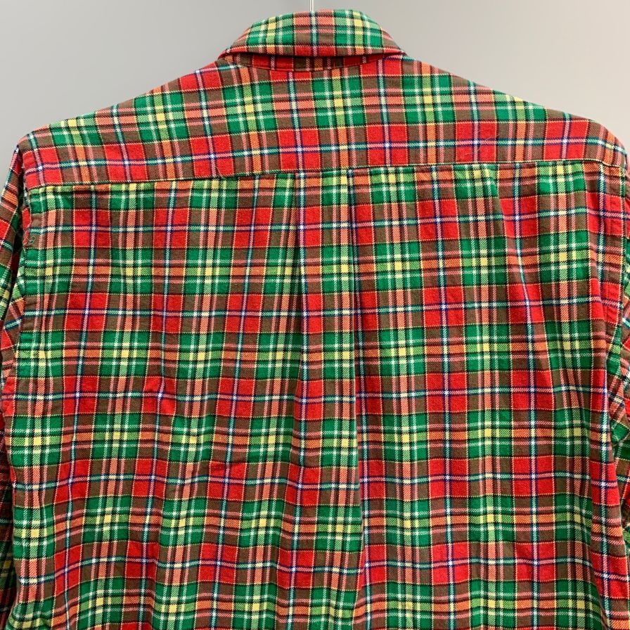 美品◆ポロ ラルフローレン ボタンダウンシャツ 90s チェック柄 メンズ サイズ表記なし Polo Ralph Lauren 【AFB9】