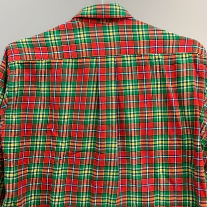 美品◆ポロ ラルフローレン ボタンダウンシャツ 90s チェック柄 メンズ サイズ表記なし Polo Ralph Lauren 【AFB9】