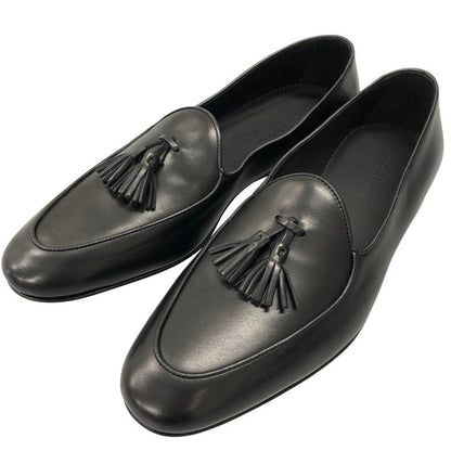 マノロブラニク タッセルローファー ブラック サイズ9 MANOLO BLAHNIK 約27.5cm【AFD5】
