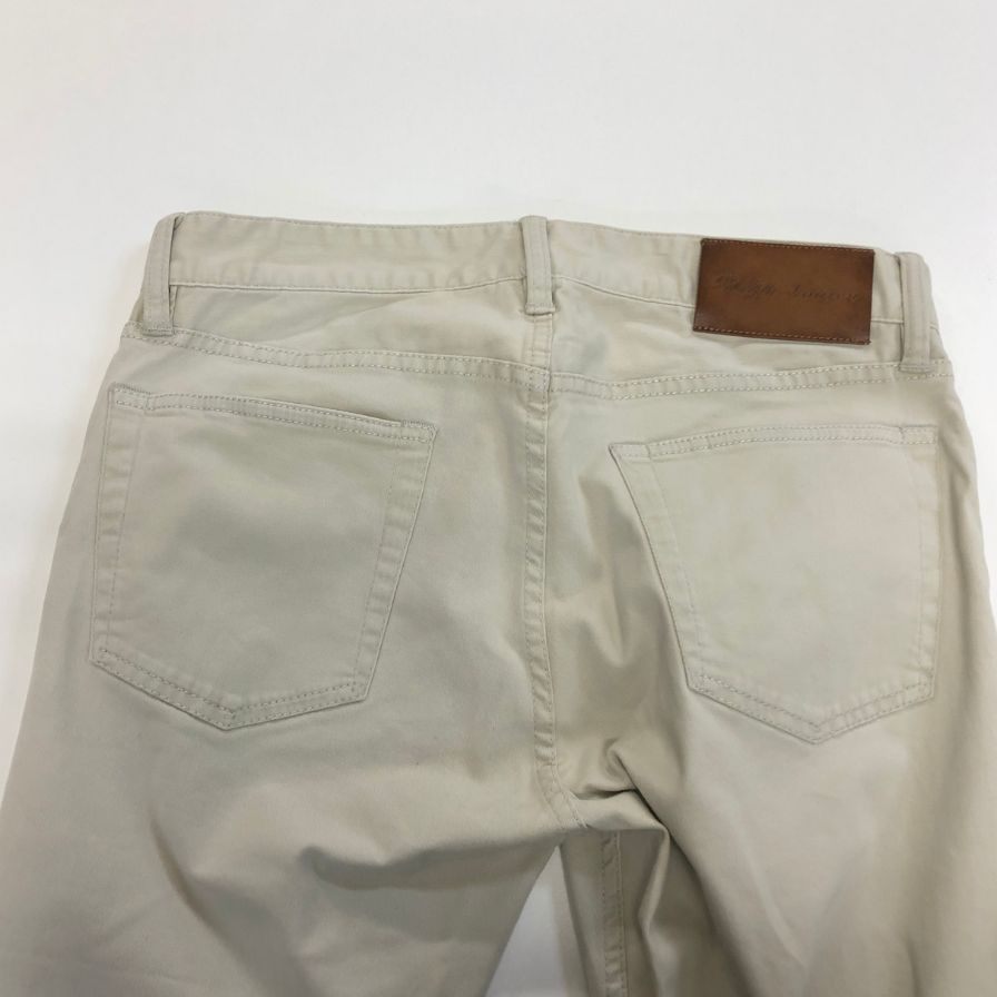ラルフローレン チノパン パープルレーベル レザータグ メンズ ベージュ サイズ30/32 RALPH LAUREN 【AFB6】