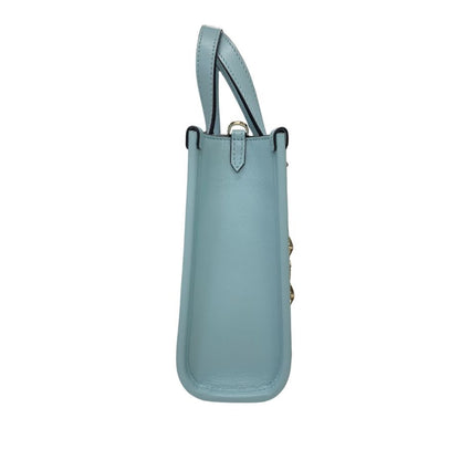 ジミーチュウ ミニN/S レザー スタースタッズ 2WAY ミニ ハンドバッグ ブルー JIMMY CHOO【AFE11】【中古】