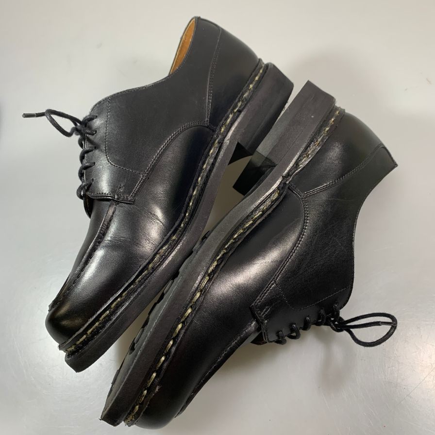 バーウィック レザーシューズ 4477 Uチップ メンズ サイズUK5.5 ブラック Berwick 約24.5cm【AFD14】